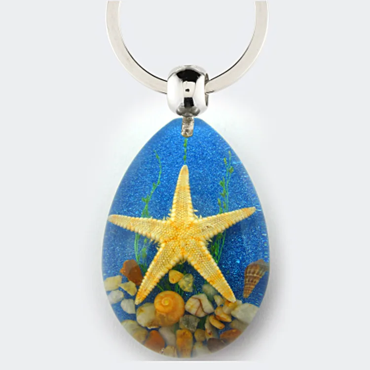 

[Bug] Creative Sea View Keychain Resin Keychain Exquisite Gift Tourist