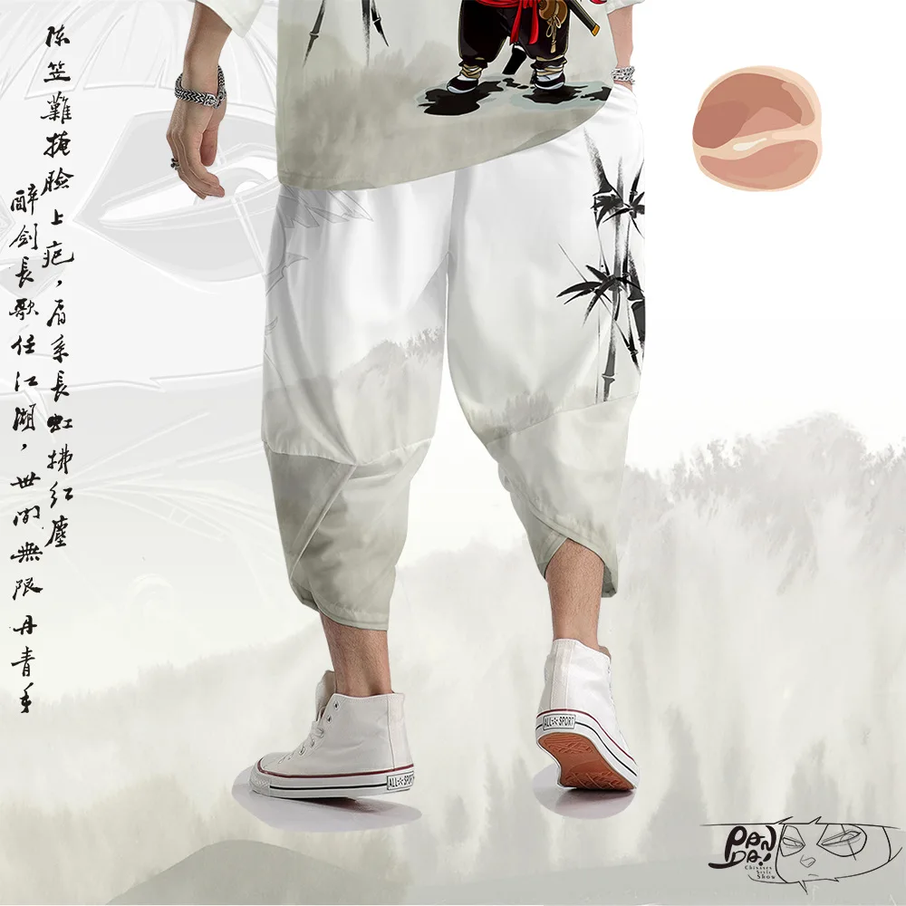 Chinese-Bamboo-Pattern-National-Trend-Hip-Hop-Casual-Ankle-length-Pants-Cropped-Pants-Trend-Loose-Casual (2)