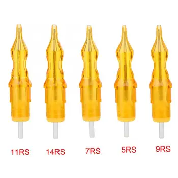 

Disposable Tattoo Needle 20Pcs/Set Disposable Tattoo Cartridge Needles Microblading Eyebrow Needle RS Series Piercing Needle