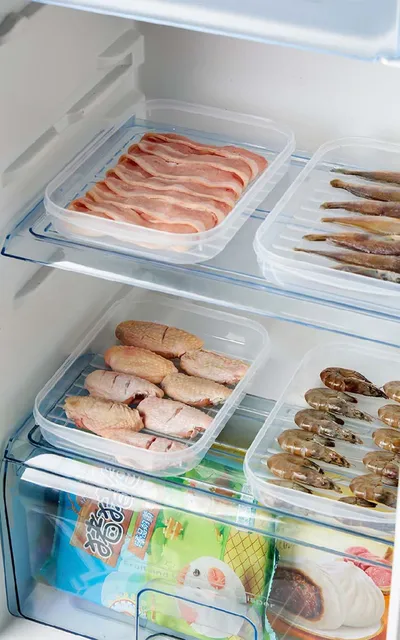 Bacon Storage Container Fridge Lid Organizer Cheese Holder Refrigerator  Keeper Containers Lunch Meat Food - AliExpress