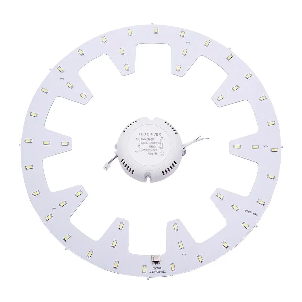 

Othmro 18W/24W 5730 SMD LED Panel Circle Aluminum Board Ceiling Light 5730 SMD Pure White 6500K Dia 225/275mm + Power Driver