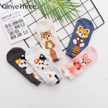 Девушки Симпатичные Кошка Лодыжки Носки Женщины 3D длиннохвостый кот короткие Носки Случайные Животные Ушные Носки Котенок Носок 35-41 Dropship