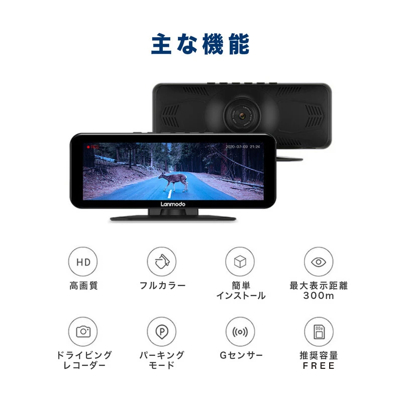 アクセサリー Lanmodo Night Vision HDR 1080p 楽天市場】Lanmodo 1080P フルHD ナイトビジョンシステム【リア