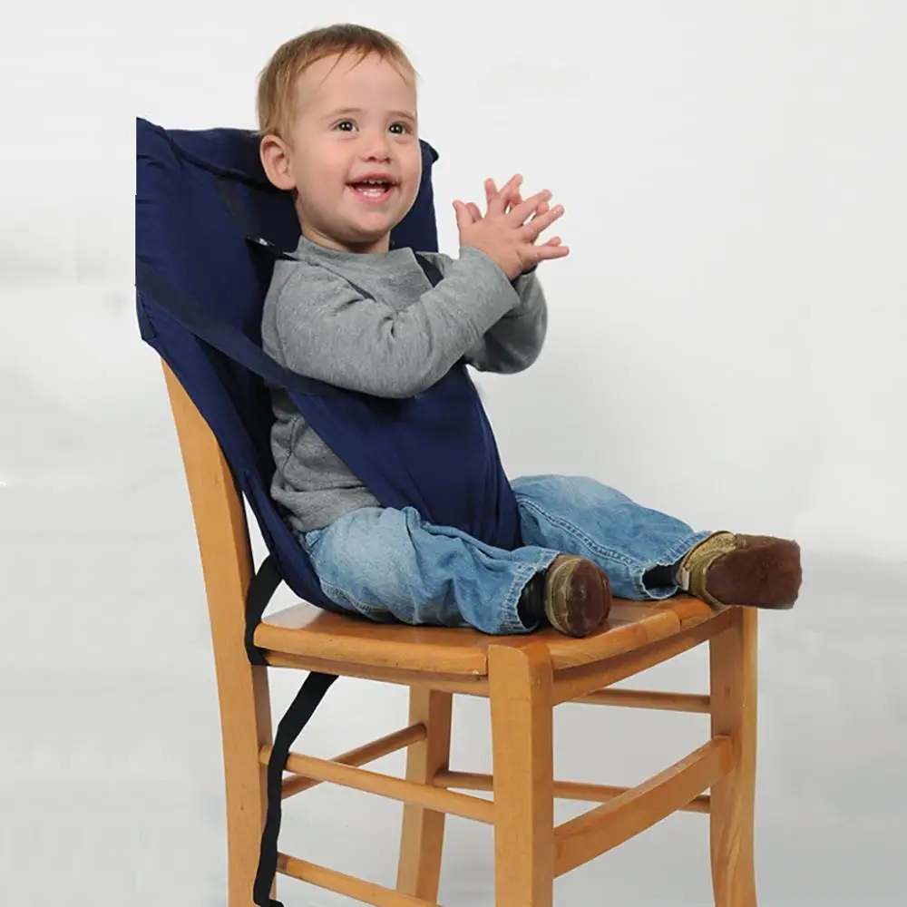 Children Booster Seats Portable Baby Seat Foldable with Strap Belt
