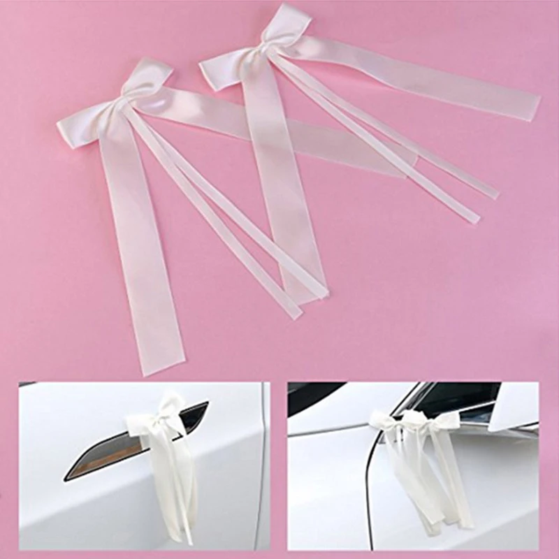 

50 Pcs /Pack Delicate Wedding Pew End Decoration Bow Knots Ribbon Bows Party Cars Chairs Decoration Bowknots