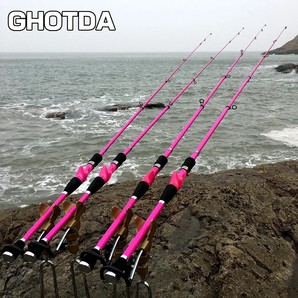 Hot pink fishing rod Clearance