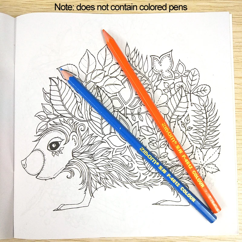 

24/p Coloring Book Kids With Enchanted Forest Anti-stress Books For Adults Adults Cartoon Art Libros Livros Manga Livres Libro