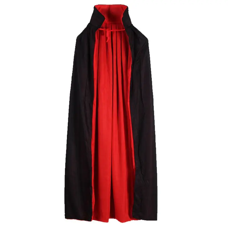 Плащ Вампира Кепка е стоячий воротник Кепка красный черный реверсивный для Хэллоуина Костюм тематические вечерние для косплея для мужчин и женщин F3ME