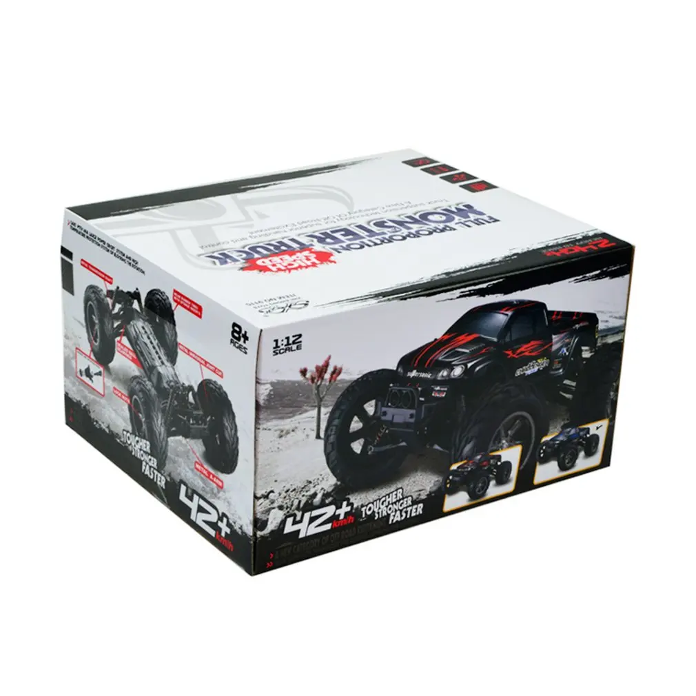 9115 1:12 RC Car 4WD Driving Car Brushed Motors Drive Bigfoot Car Remote Control Car Model Off-Road Vehicle Toy