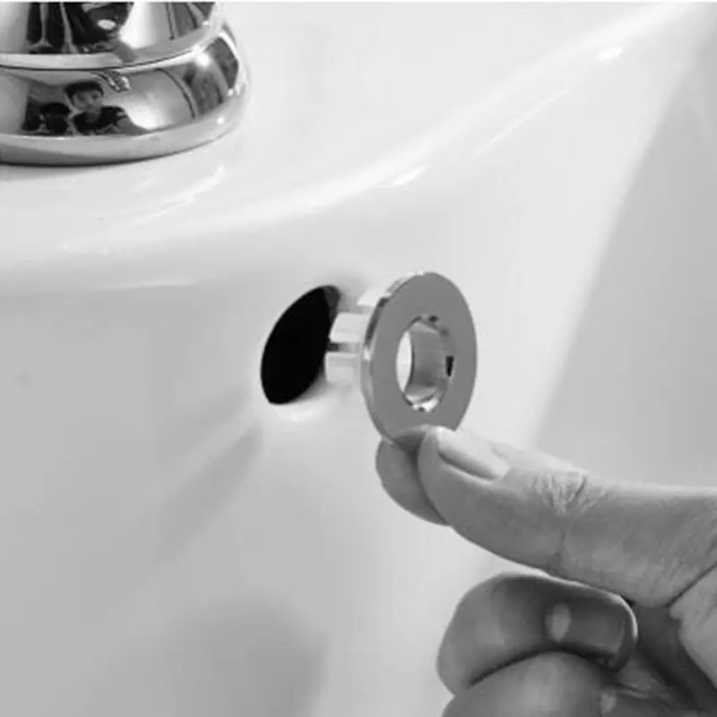 Creative Bathroom Parts Basin Faucet Sink Overflow Cover Brass Sixfoot