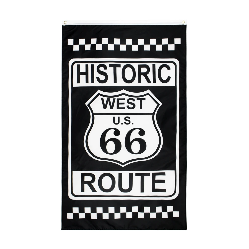 90х150 см старинный west us route 66 флаг|Флаги баннеры и аксессуары| |