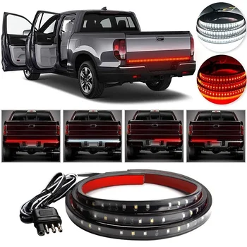 

OKEEN Flexible 12V Pickup Strip Light 49" 60‘’ Truck Tailgate Light Bar Running Turn Signal Brake Reverse Tail light for SUV VAN
