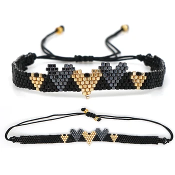 

Go2boho Heart Bracelet Women Weed Bracelets Love MIYUKI Jewelry Pulseras Mujer Moda 2020 Hadndmade Loom Beads Friendship Gifts