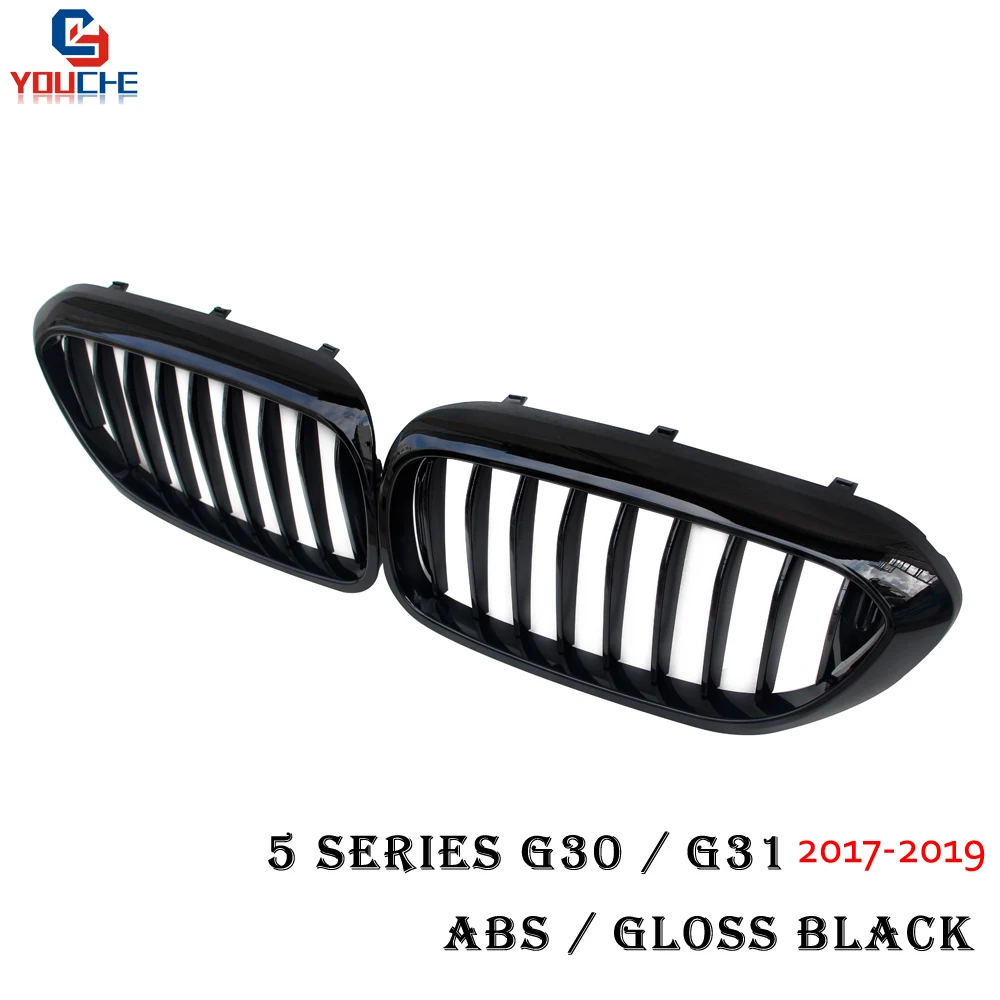 Передняя решетка радиатора G30 для BMW 5 серии G31 2017 2019 520i 530i 540i M550i M5 F90 глянцевый