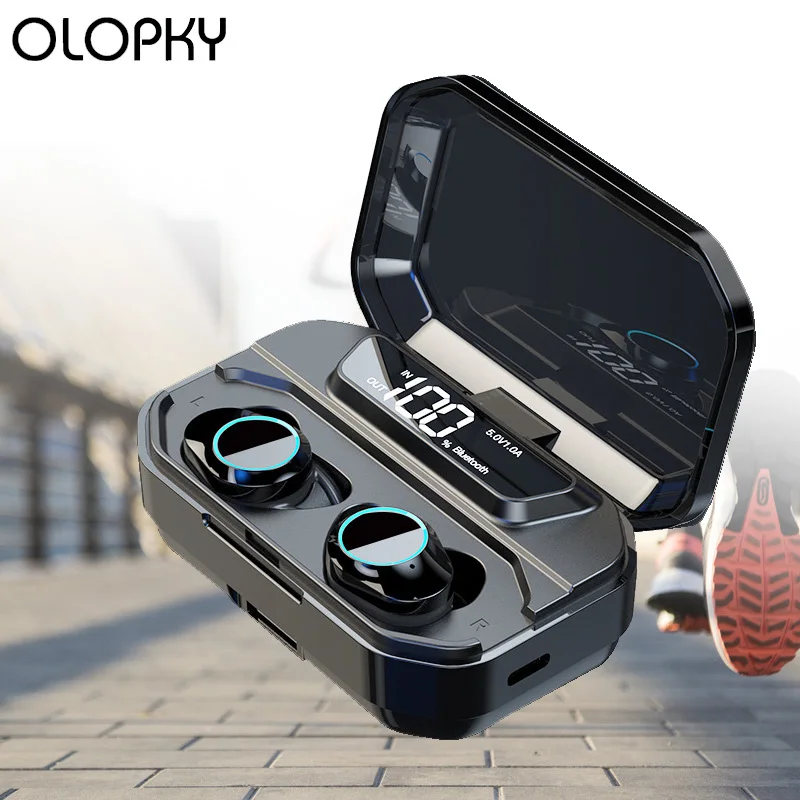 

TWS Wireless Bluetooth Earphone 3300mAh LED Sport Handsfree Earbuds 3D Stereo BT 5.0 IP67 Stereo Earphone HIFI In-Ear Headset