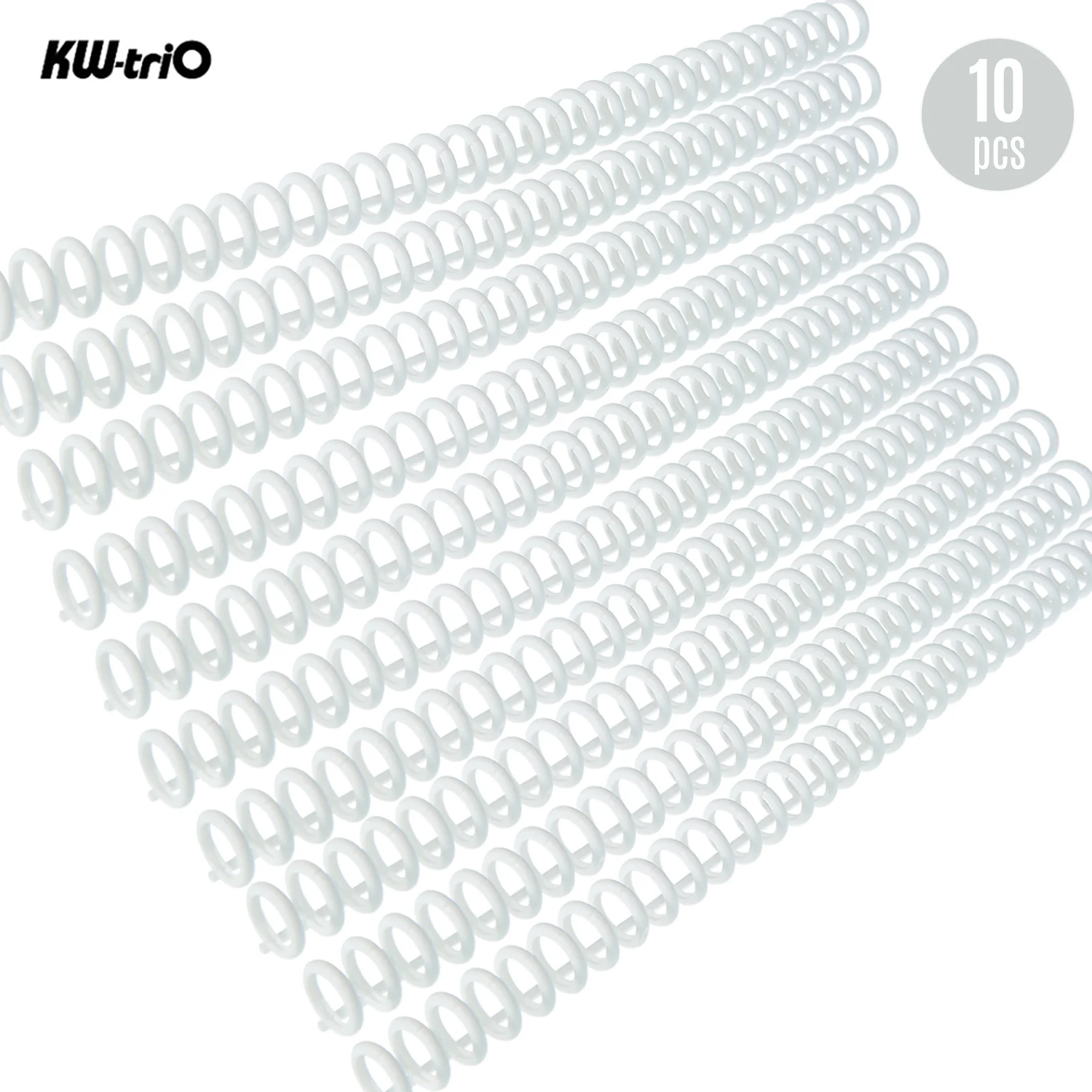 KW trio 10 шт. пластиковые связыватели с 30 отверстиями кольцевые связывающие спицы