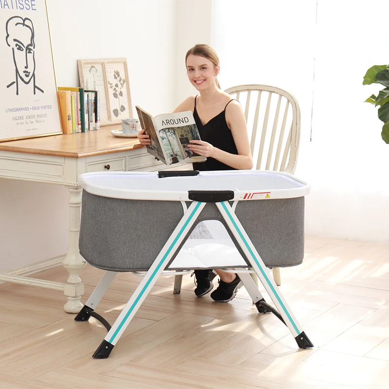 

836 Multi-functional Folding Simplicity Infant Cradle Cradle Children Baby Sharing Beds Newborns Portable to Sleep Small Cradle