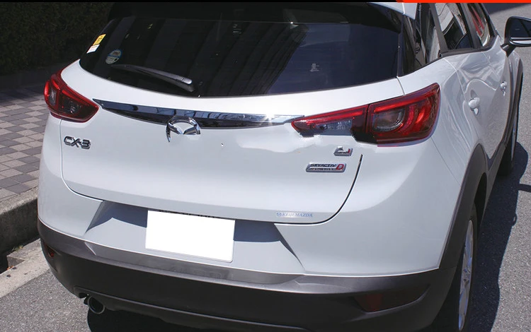 Задняя Крышка багажника из АБС хрома крышка для 2016 2017 2018 Mazda CX 3 CX3 Аксессуары