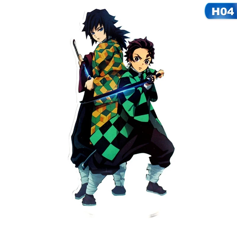 4 Японское аниме Demon Slayer: Kimetsu No Yaiba Kamado Tanjirou Kamado Nezuko фигурка на акриловой подставке модель настольного декора Косплей - Цвет: 4