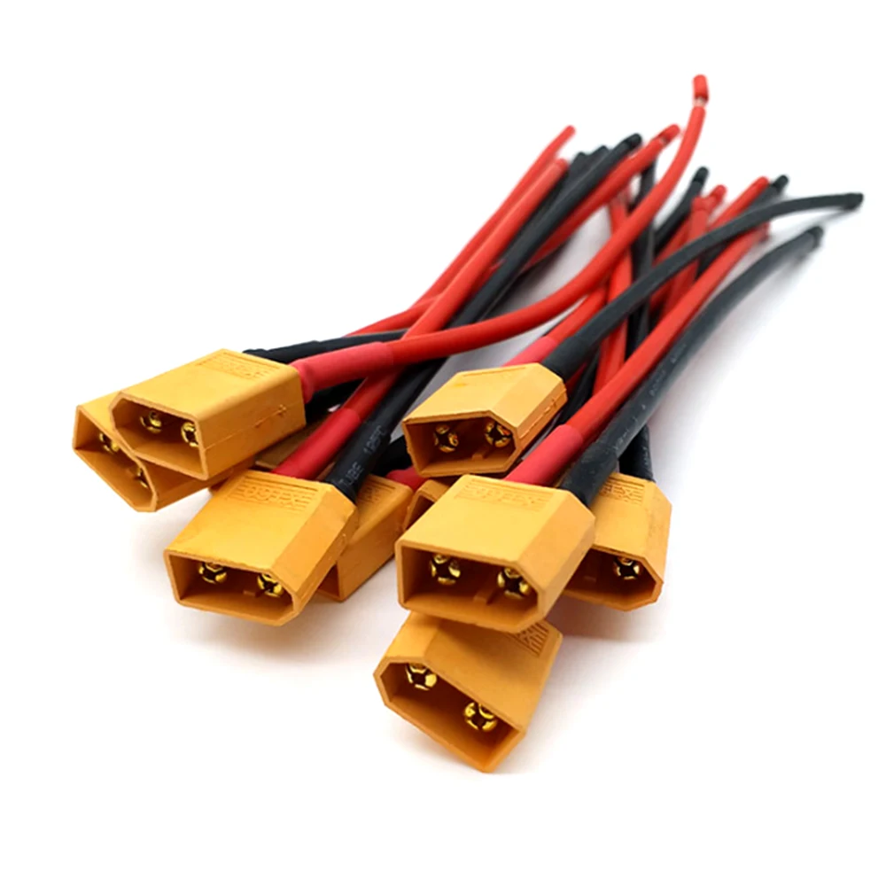 1 пара 14 AWG XT60 Соединительный кабель для аккумулятора и разъема|Соединители| |