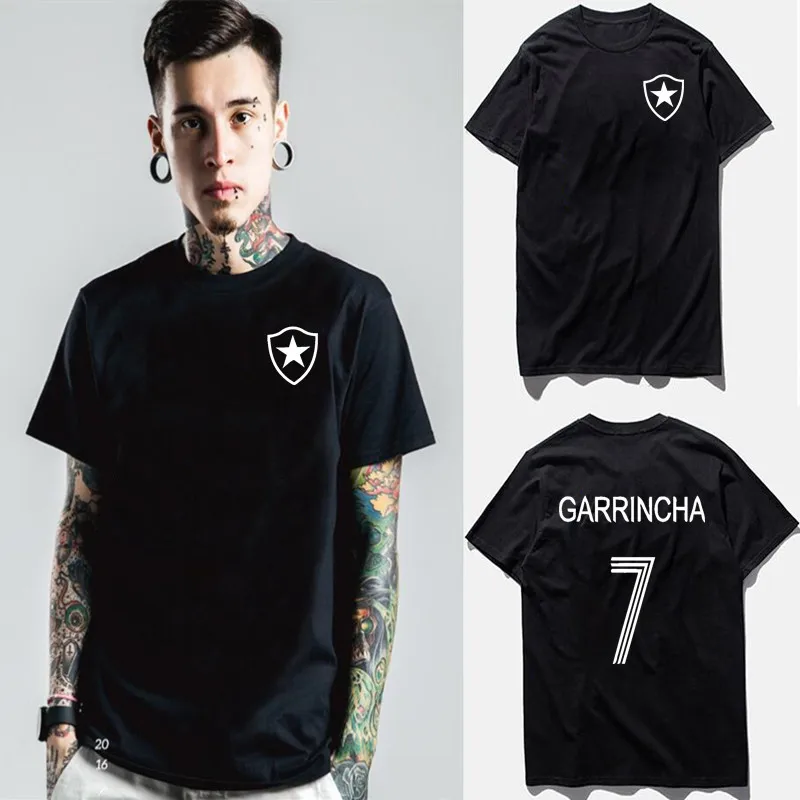 Sikker Madison glide GARRINCHA T SHIRT BRAZIL BOTAFOGO FOOTBALL LEGEND CAMISETA SOCCER PELE RIO T -SHIRT _ - AliExpress Mobile