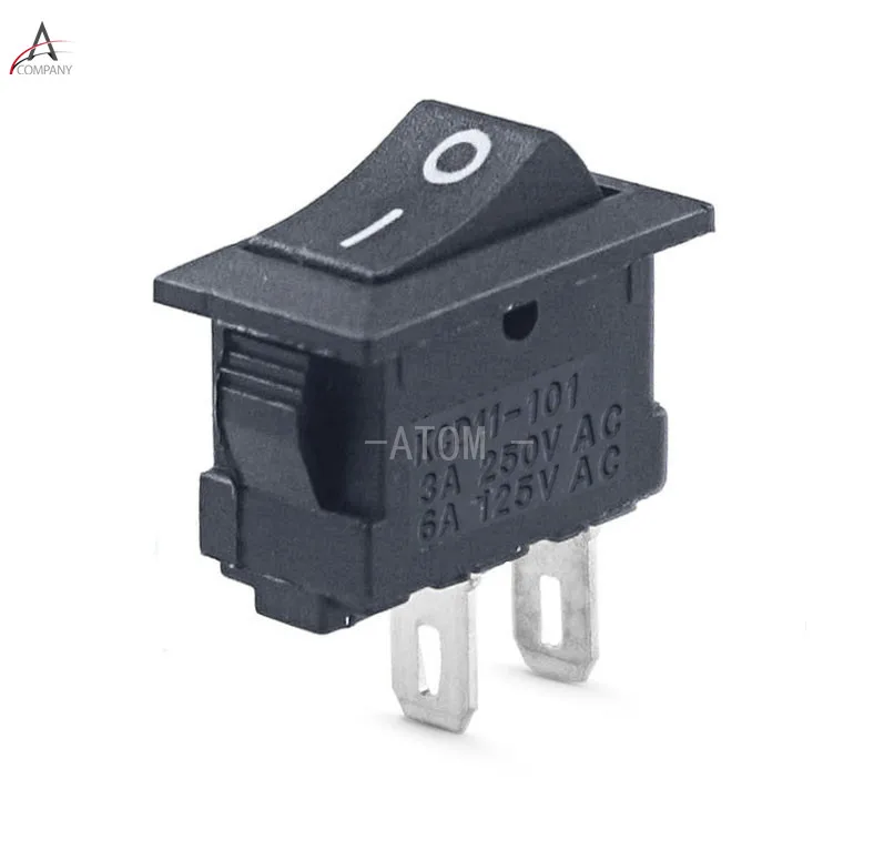 5 шт. KCD11 101 3A/250V судовой переключатель Малый инструмент рокер кнопка включения 2