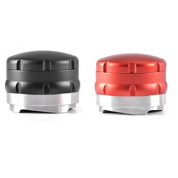 

58Mm Adjustable 304 Stainless Steel Coffee Tamper Four Angled Slopes Base Adjustable Distribution Espresso Tools For Barista