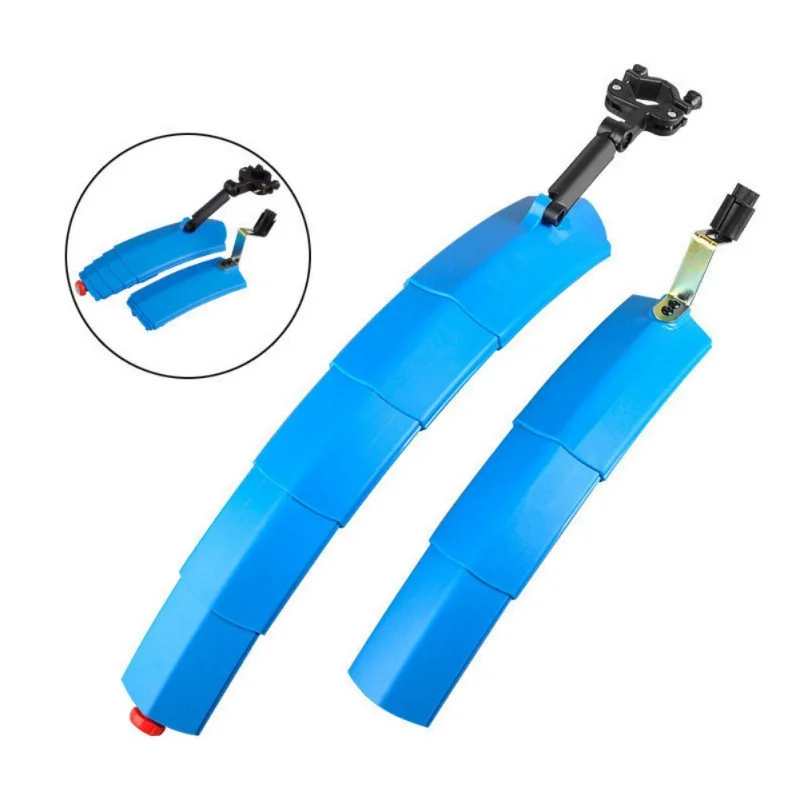L Новинка, 2 шт., велосипедные крылья, пластиковые детали для горного велосипеда, защита переднего и заднего крыла, задний светильник, для седла, съемный велосипед - Цвет: L