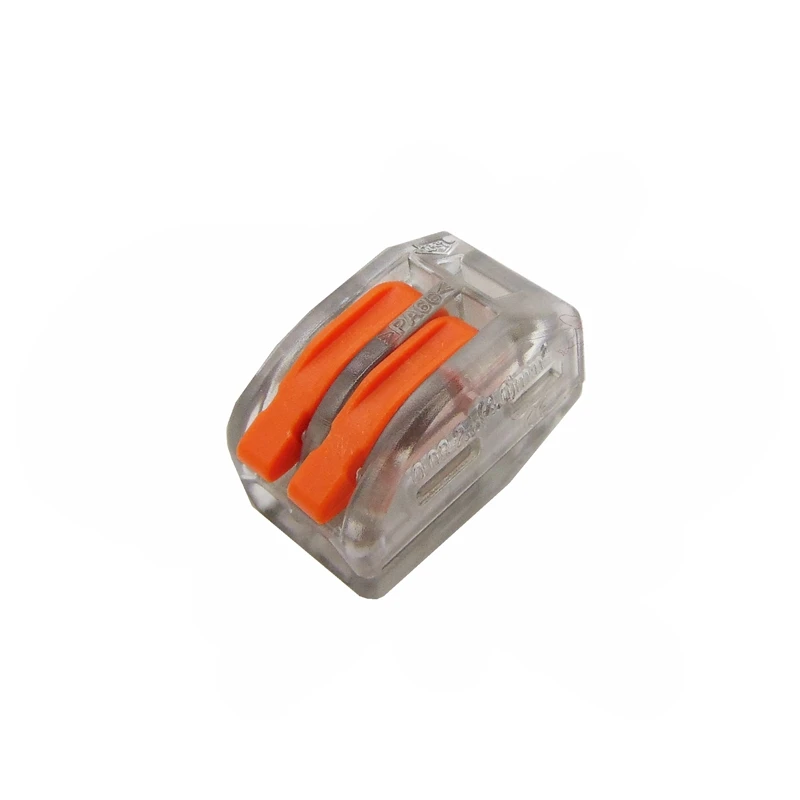 Компактный проводной разъем проводки, проводниковый блок 0,08-2.5mm2 214 218 222 412 222 413 222 415 SPL-2 3 - Цвет: Коричневый