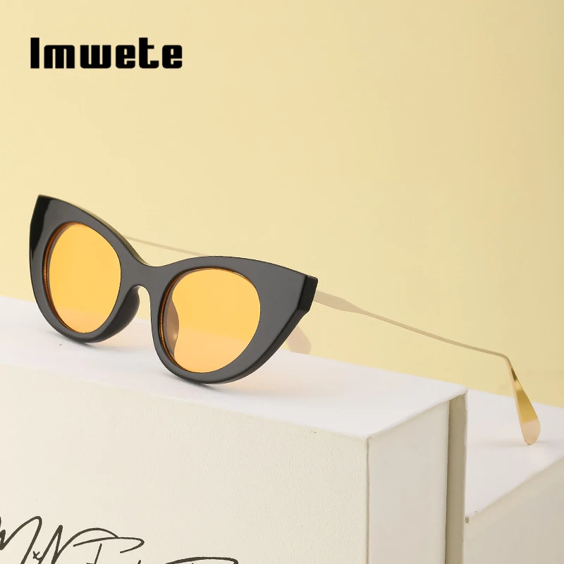 Imwete Модные Новые поляризационные солнцезащитные очки кошачий глаз женские