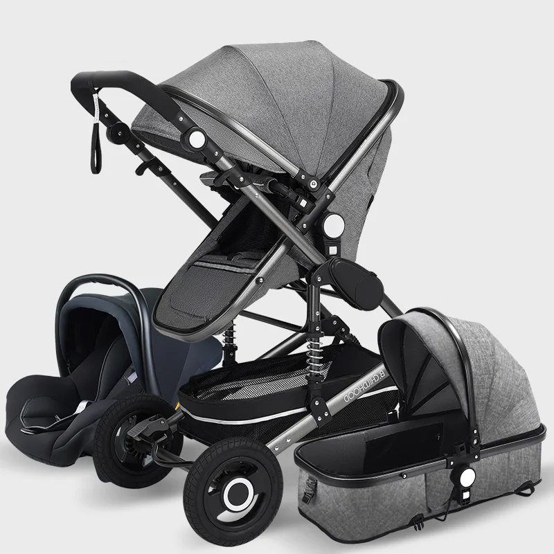 Luxury Baby Stroller High Landview 3 in 1 Baby Stroller Portable Pushchair Pram Comfort for Newborn