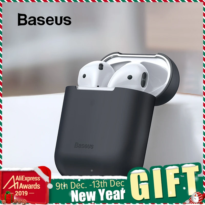 

Baseus Earphone Case For AirPods Colorful Silicone Cover For AirPods 2 1 Case Wireless Bluetooth Earphone Case For Airpods 2019
