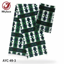 Новое поступление африканская печать Модальная атласная ткань 4 ярдов+ 2 ярдов модная цифровая печать шифоновая ткань для одежды AYC-49