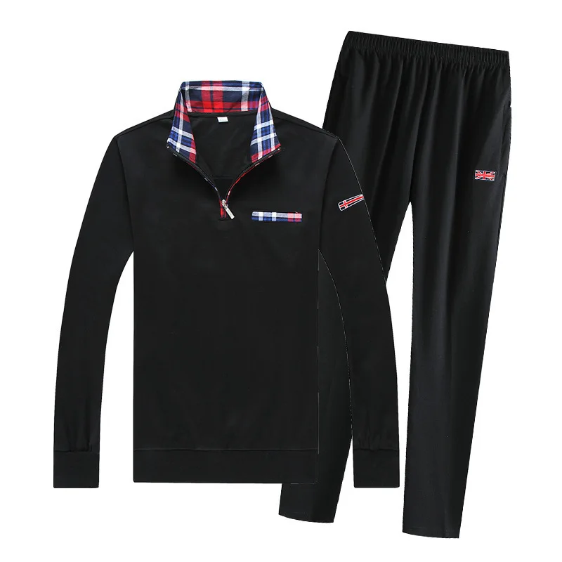 

Plus Fat plus Size Cotton Fat Man Sportswear Leisure Running Clothing Autumn Middle Age Sports Suit Male Dad Pack