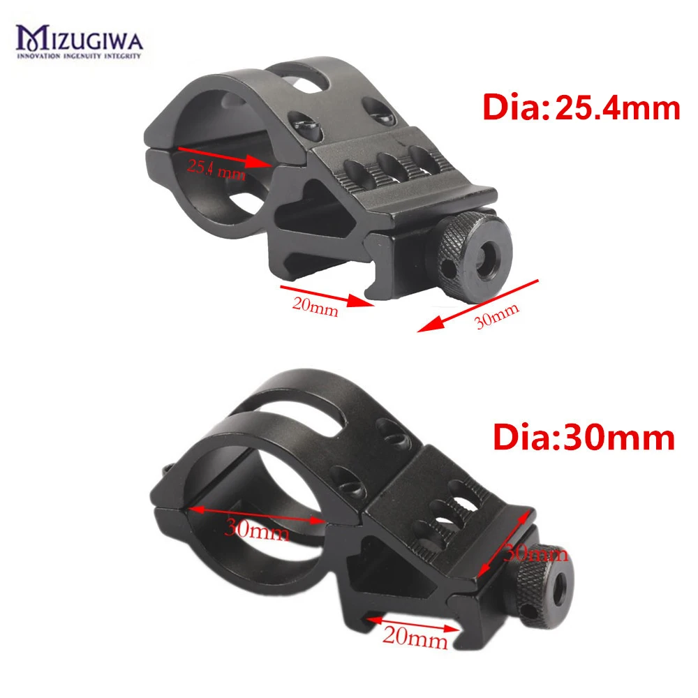 Тактический 45 градусов 25,4 мм/30 мм накидной винтовка фонарик фонарь Лазерный mountпикатинни 20 мм Вивер Охота Каза