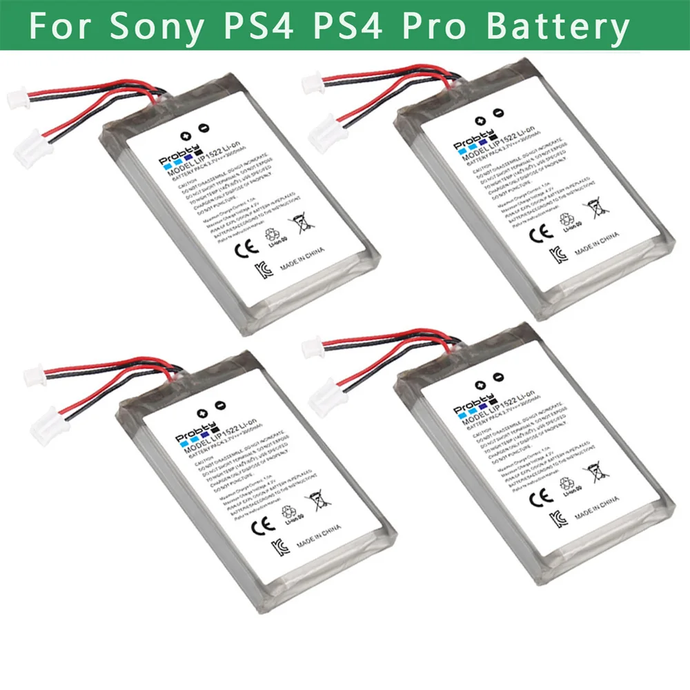 3000Mah Batteria Per Sony Ps4 Ps4Pro Controller Playstation 4 V4 V1 V2 Dualshock Cuh-Zct2, Cuh-Zct2E, Cuh-Zct1E, Cuh-Zct1U