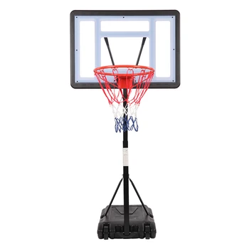 

HY-B064S Portable Movable Swimming Pool PVC Transparent Backboard Basketball Stand Basket Adjustment Height Maximum Applicable