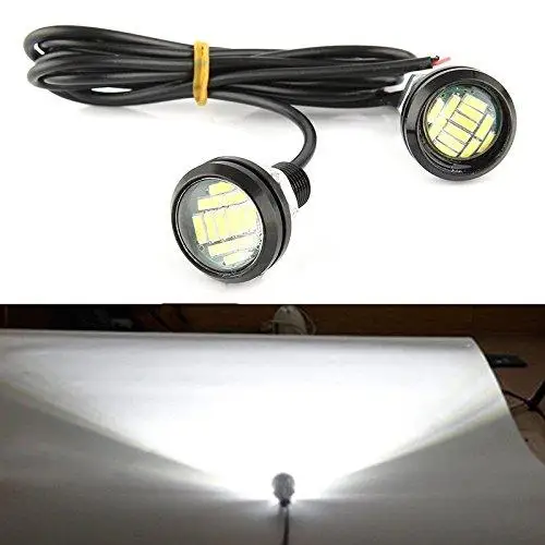 2шт высокой мощности 4040-12SMD белый 9 Вт светодиодный свет орла глаз 23 мм бампер DRL противотуманный свет Автомобильный мотоцикл габаритный фонарь