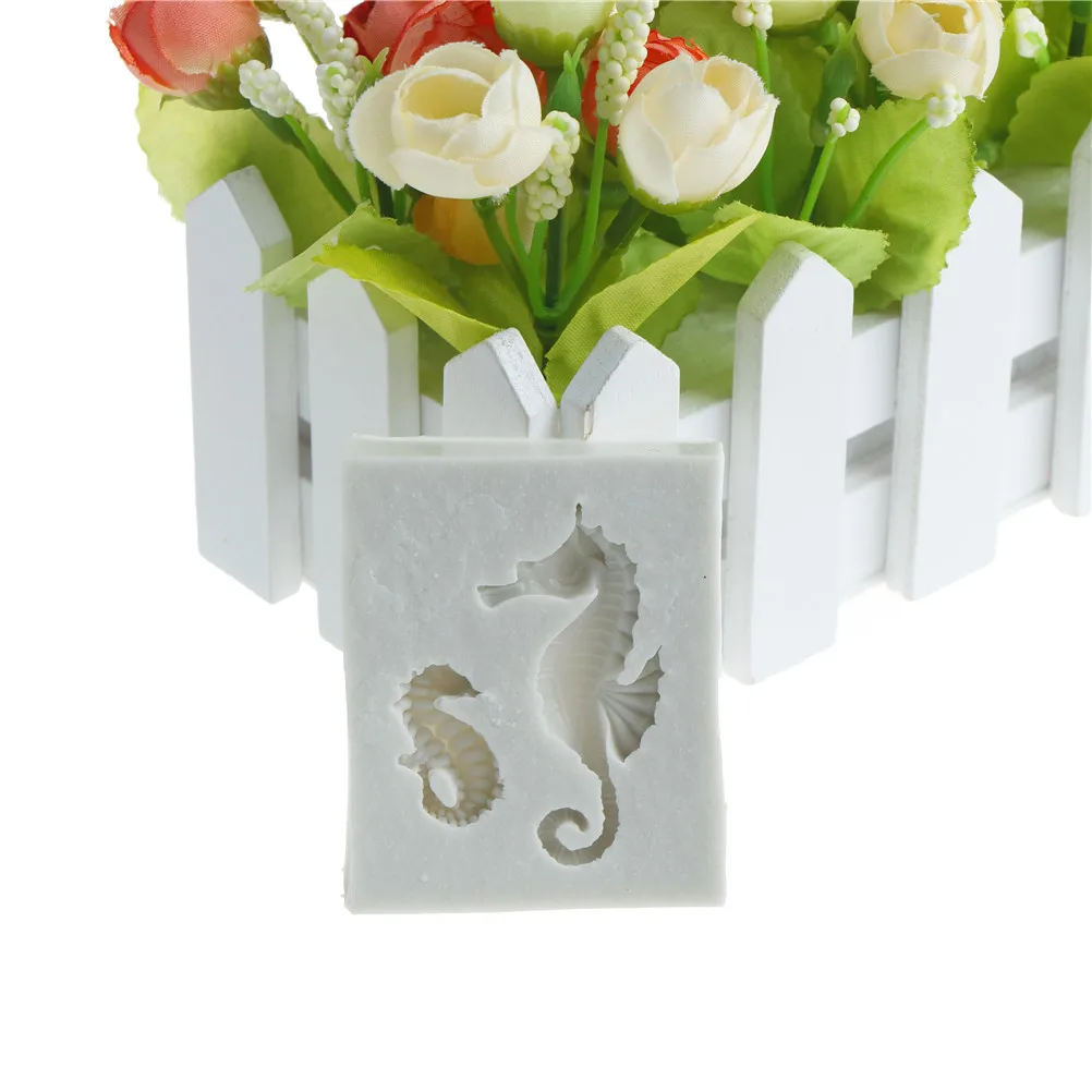 1PC Sea Horse Silicone Mold Fondant Mold Cake Decorating Tools Chocolate Gumpaste Mold Cake Tools