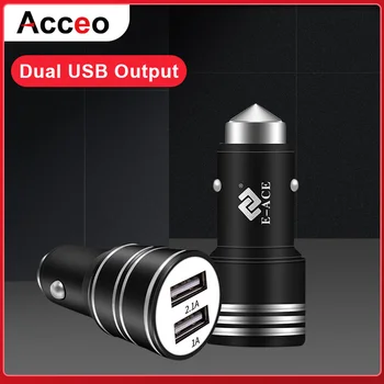 

ACCEO Z12 Car-Charger Dual USB Charger For Mobile Phone Tablet Universal Charger 1 + 2.1A Car Phone Charger Adapter in Car