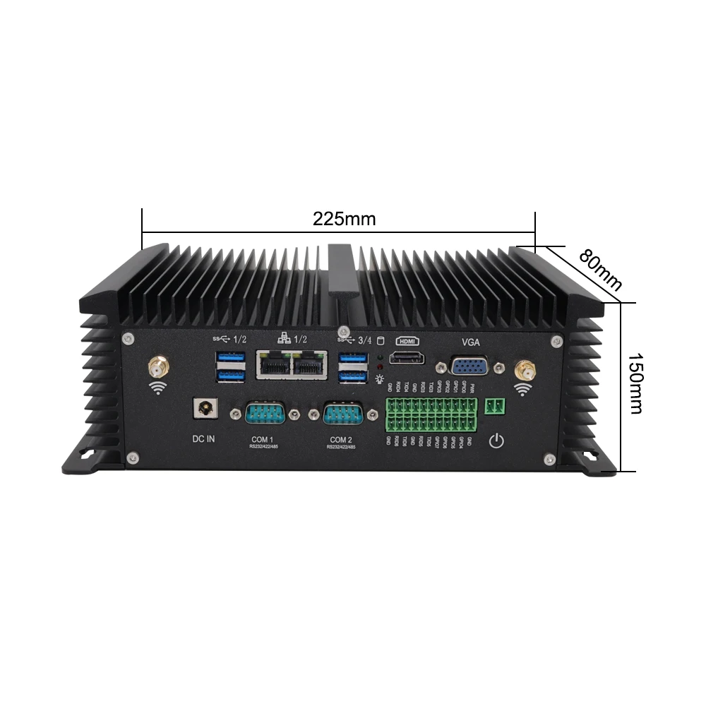 Мини ПК 8 го поколения Core i5 8250U RS232/485 COM 2 intel NUC i7 7500u персональный настольный
