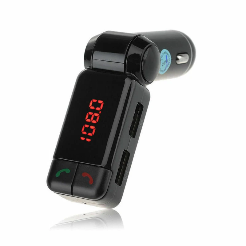 ЖК-автомобильный комплект Bluetooth fm-передатчик MP3-плеер 3,5 мм Aux USB зарядное устройство для устройства Handsfree изготовлен из высококачественного материала, прочный
