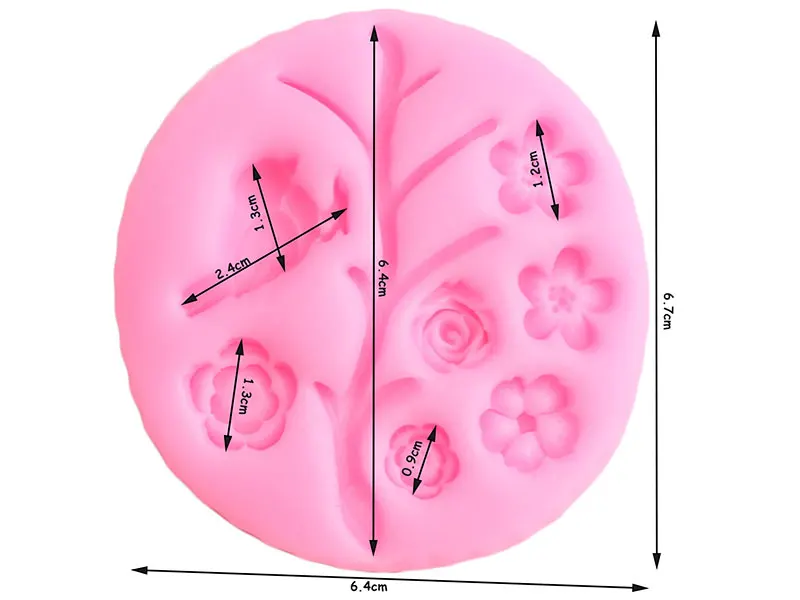 Дерево ветка цветок лист границы силиконовые формы Роза Птицы Сова Форма для шоколадных конфет детский праздничный торт с фонданом инструменты для украшения