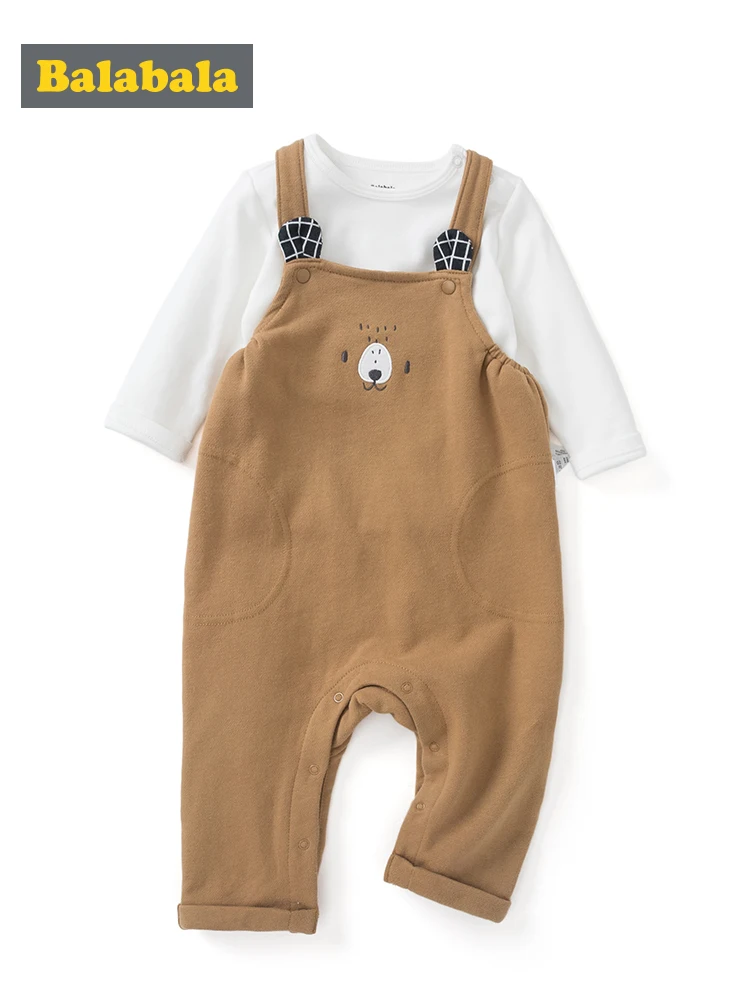 

Balabala Hot Sale Brand baby Boys Clothing set 2019 Children autumn Boys Clothes Cartoon Kids Clothing Set T-shit+Pants Cotton