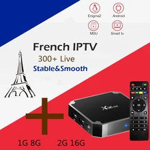 Французский IPTV box X96 Мини ТВ приставка на базе Android коробка 7,1+ KING ip ТВ подписки FHD Live XXX Европа IP ТВ Франция португальское IPTV Испания Смарт ТВ