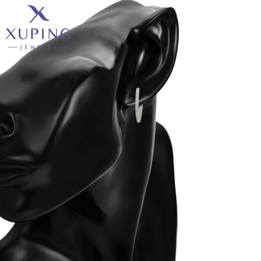 Xuping Jewelry  Store Hot Sale Women Huggies Earrings for Women Gifts of European Pattern Design Party Trendy Model A00718530