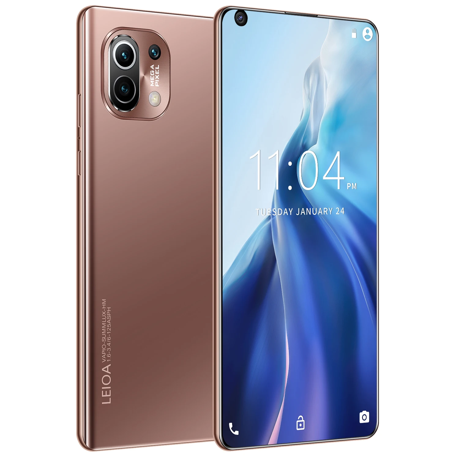 Global Version M11 Pro 7.3 Inch Smartphone 8GB RAM 256GB ROM 6800mAh Snapdragon 888 5G LTE Bands Fingerprint Unlock Cellphones