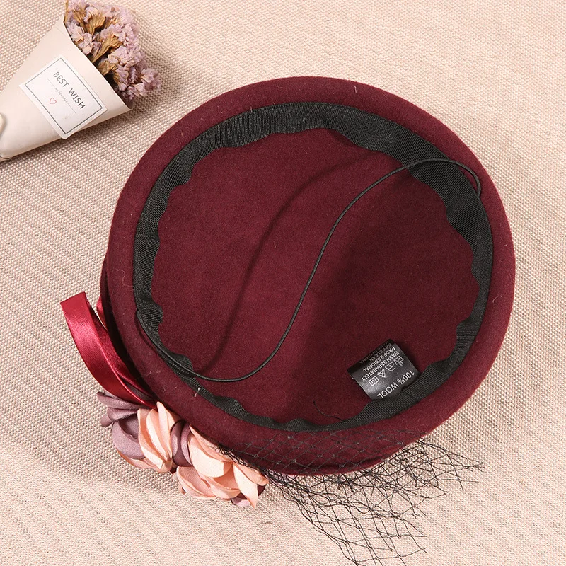 Англия свадебный головной убор Гламурная винтажная элегантная газовая шляпа с вуалью Свадебная вечеринка Часовня шляпы
