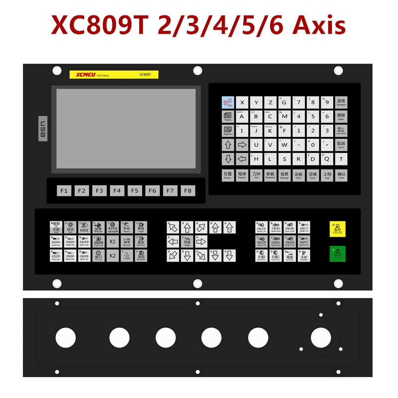 US $366.41 XC809T 23456 Axis Multifunctional Lathe CNC System Controller With Tool Magazine Support GCode ATC FANUC Digital Spindles