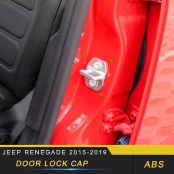 

For Jeep Renegade Compass Patriot Grand Cherokee Wrangler Car Door Gate Locker Lock Protective Cap Cover Trim Frame